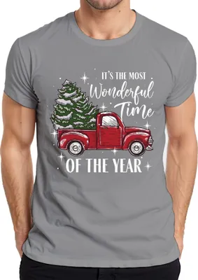 Produktbild von Most Wonderful Time of the Year - Weihnachten Weihnachtsgeschenk Christmas Herren T-Shirt, Grau, M