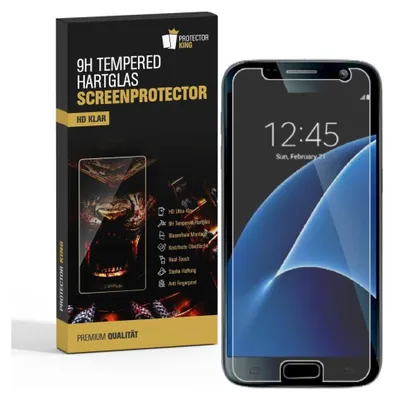 Produktbild von 2x Samsung Galaxy S7 PANZERFOLIE PANZERGLAS GLASFOLIE SCHUTZGLAS 9H Folie HD - Keine Full Folien!