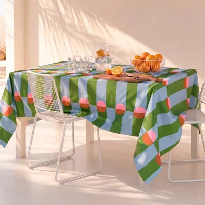 Produktbild von Boogie Tischdecke 145x145 cm 100% Polyester Hergestellt in Europa