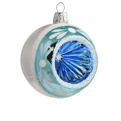 Produktbild von Glaskugel mit blauem Reflektor