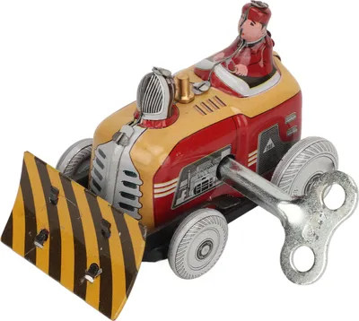 Produktbild von Vintage malé Pushdozer Wind -up Spielzeug Retro Zinn Nostalgické Requisiten Sammler Kinder Geschenk Home Dekoration
