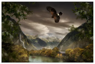 Produktbild von ARTland Wandbild Alu für Innen & Outdoor Vor dem Sturm Größe: 120x80 cm