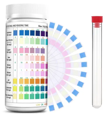 Image de 9 en 1 : Tiras de test pour aquarium, pour l'analyse de la qualité de l'eau