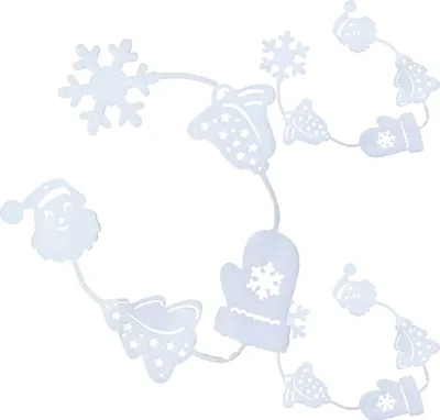 Produktbild von Weihnachtliche Fensterdekoration Polystyrol Wandkette