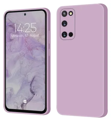 Produktbild von Hülle für Samsung Galaxy S20 Case Cover Bumper Smartphone Softgrip Schutzhülle Farbe: Lila