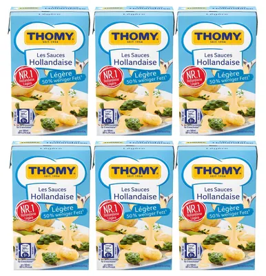 Produktbild von Thomy Les Sauces Hollandaise legere Genuß fettreduziert 250ml 6er Pack