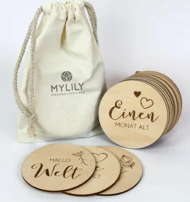 Produktbild von MYLILY Meilensteine für das erste Lebensjahr aus Holz