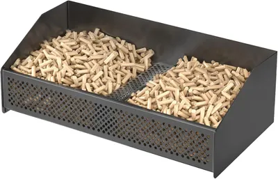 Produktbild von Kaminholzkorb johgee Pelletkorb, 50 × 25 × 17 cm Pellet-Brennkorb für Kamine und Öfen