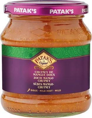 Zdjęcie produktu dla [ 340 g ] PATAK'S Słodki chutney z mango / Sweet Mango Chutney (średnio ostry / medium hot)