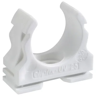 Produktbild von Fraenkische Klemmschelle clipfix-UV 25 weiß