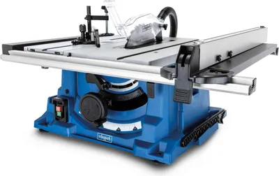 Produktbild von Scheppach Tischkreissäge HS115 ohne Untergestell | Blattschutz | Schiebeschlitten | Querschneidlehre | Schnitthöhe 83 mm | 2000 W Motor