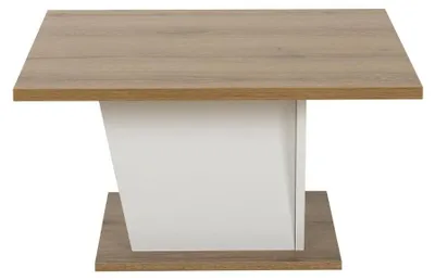 Image de CALICOSY - Table basse barReproduction blanc et chêne - ATOS