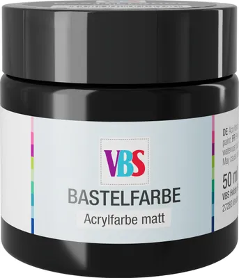 Produktbild von VBS Bastelfarbe, 50 ml Schwarz