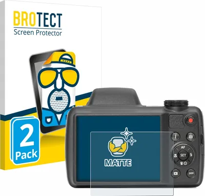 Produktbild von 2x BROTECT Schutzfolie für Kodak Pixpro AZ528 Displayschutz Displayschutzfolie Folie Matt Entspiegelungsfolie