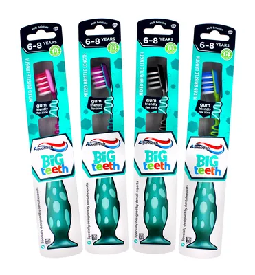 Image de Aquafresh Big Teeth brosse à dents à poils souples, 1 pièce