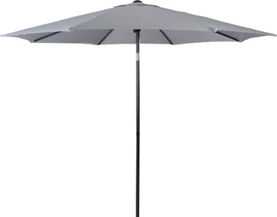 Produktbild von Sonnenschirm - Anthrazit - Hellgrau - Aluminiumgestell - Ø 270 cm
