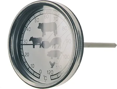 Produktbild von NEU Bratenthermometer Fleischthermometer 0 bis + 120°C Backofen Europart 800686