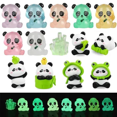 Produktbild von Miniatur-Pandafiguren aus Harz zur Dekoration