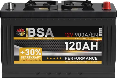 Produktbild von BSA LKW Batterie 120Ah 12V Transporter Starterbatterie 115Ah 110Ah