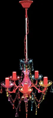 Immagine prodotto di Lampadario in Cristallo 5 Lampadine Multicolore