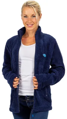 Produktbild von Reichstadt Damen Regular Fit Fleecejacke Kuschelig 22RSW002 Navy 5XL