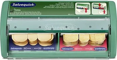 Produktbild von "Cederroth" Salvequick, Pflasterspender 11,4 cm x 22,6 cm x 5,4 cm grün