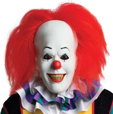 Produktbild von Pennywise Premium Latexmaske mit Haaren