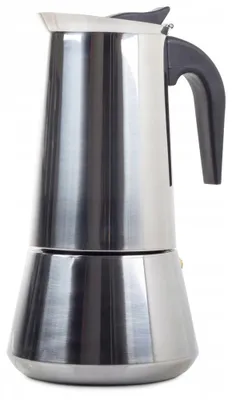 Produktbild von Stahl-Mokkakanne 600 ml 12 Tassen Espresso-Kaffee für Gas und Induktion
