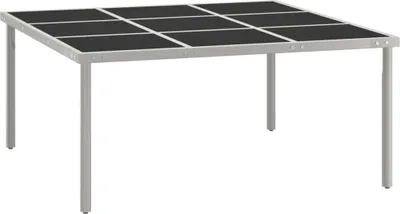 Immagine prodotto di Tavolo da pranzo da giardino in vetro e acciaio 170 x 74,5 x 170 cm