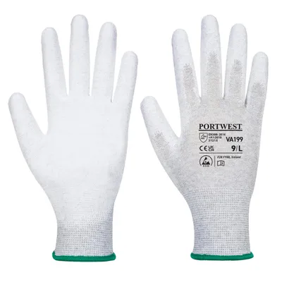 Produktbild von Portwest VA199 Antistatischer PolyurethanHandschuh für Verkaufsautomaten Grey Gr. S
