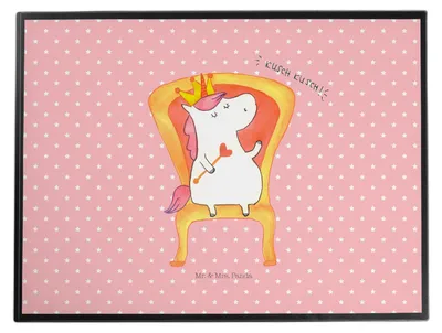 Produktbild von Mr. & Mrs. Panda schreibtischunterlage Einhorn Prinzessin - Rot Pastell - Geschenk, schreibauflage, Tischunterlage, Monat, Unicorn, schreibtischauflagen, Schreibunterlage