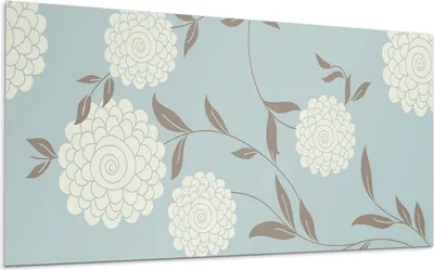 Produktbild von Blumenmuster Mit Blättern – Selbstklebende Fliesen – Wandverkleidung – Wandpaneel – PVC Fliesen – Vinylflisen – PCV Flisen – Selbstklebend – Wanddeko –100 x 50 cm