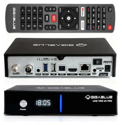 Produktbild von GigaBlue UHD Trio 4K PRO – Der vielseitige 4K Combo-Receiver HD Receiver PVR Rea