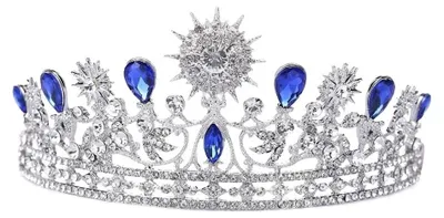 Obrázok produktu pre ROSENICE: Tiara, veniec, korunka, ozdoba do vlasov, svadba, svadobná, s trblietkami, čelenka