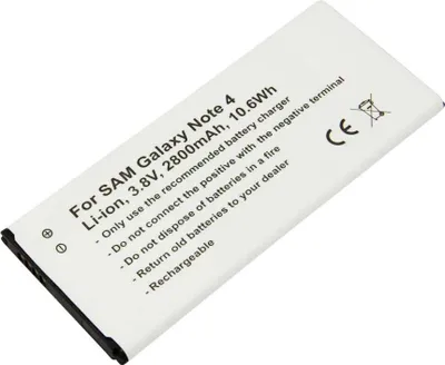 Zdjęcie produktu dla Avizar, bateria litowo-jonowa do Galaxy Note 4, 3,8 V, 2800 mAh, NFC, biała