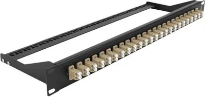 Produktbild von DELOCK 19" LWL Patchpanel 24 Port LC Duplex beige