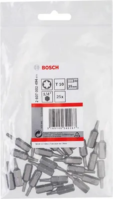 Produktbild von Schrauberbit Extra-Hart T10, 25 mm, 25er-Pack