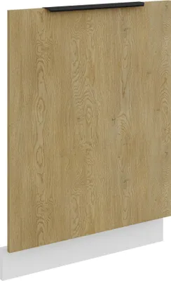 Produktbild von Frontblende für vollintegrierten Geschirrspüler 60 cm Küche CREMONA Eiche hell + Weiß matt