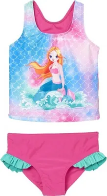 Produktbild von Playshoes Bikini UV-Schutz Tankini Meerjungfrau pink Mädchen 461264-18, Farbe Playshoes:pink, Größe Playshoes:98/104