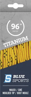 Produktbild von BLUE SPORTS Titanium Pro Schnürsenkel gewachst, Farbe:yel, Größe:96'/244cm