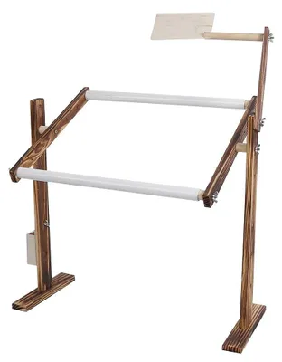 Stickrahmen-Ständer, höhenverstellbar, Holz, 47x21 cm