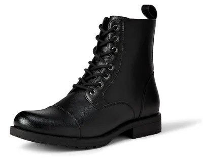 Produktbild von A. Essentials Herren Schnürstiefel Mit Zehenkappe Und Reißverschluss, Schwarz, 4