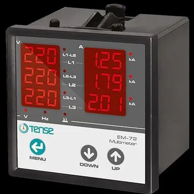 Produktbild von Multimeter EM-72 3-Phasen Digital-Panel-Meter 1-500V AC für Strom, Spannung, Frequenz