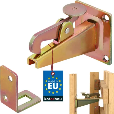 Produktbild von KOTARBAU® Türstopper Wandmontage Torfeststeller Türfeststeller Gelb Torstopper Feststeller Schließwinkel Türpuffer Stahl Robust Massiv