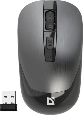 Obrázok produktu pre Bezdrôtová myš Defender WAVE MM-995, strieborná, optická, 1600DPI
