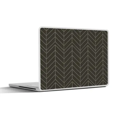 Produktbild von MuchoWow® Laptop Aufkleber Sticker Cover Muster - Grau - Luxus 30x22 cm - Laptop-Sticker