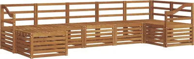 Produktbild von vidaXL Outdoor-Sofagarnitur 7 stk. Natur