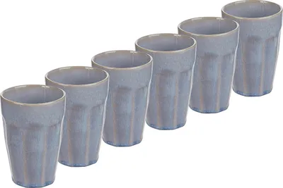 Produktbild von BUTLERS Latte Macchiato Tasse BERGAMO 6er-Set