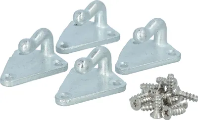 Image de Carpoint Crochets pour corde en acier, lot de 4