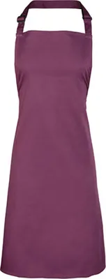 Obrázok produktu pre Premier Workwear PR150 | Zástera s náprsenkou "Colours" - možno prať na 60 °C - Farba: baklažán (približne Pantone 5115) - Rozmery: 72 x 86 cm